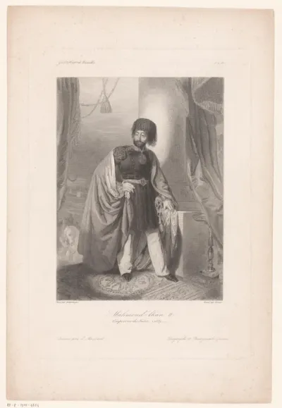 Portret van Mahmud, sultan van het Ottomaanse Rijk