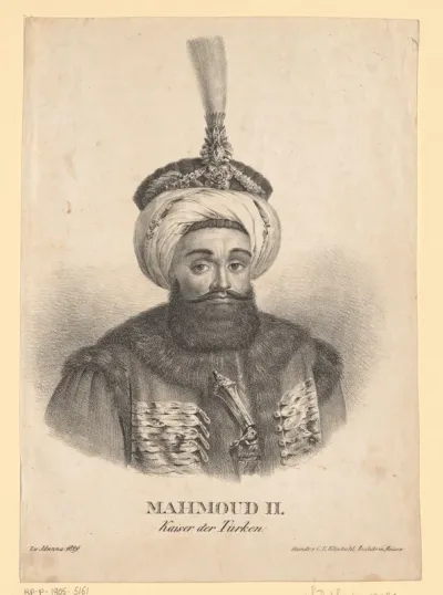 Portret van Mahmut II