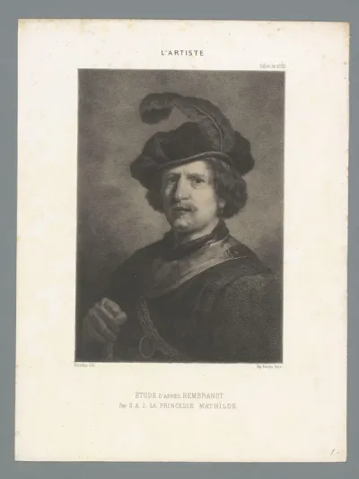 Portret van man met baret