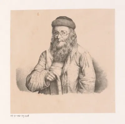 Portret van man met bontmuts