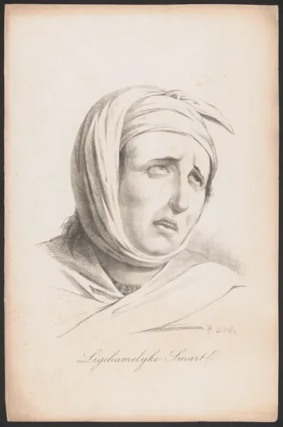 Portret van man met door pijn vertrokken gezicht