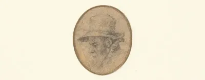 Portret van man van middelbare leeftijd met een hoed
