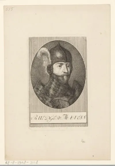 Portret van Manesse Rüdiger