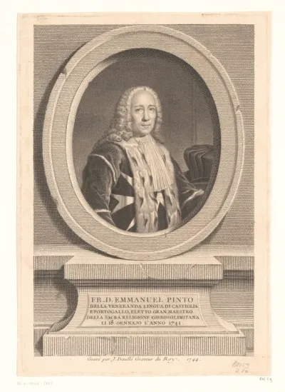 Portret van Manuel Pinto da Fonseca