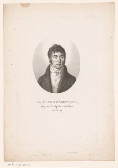 Portret van Marc-René de Voyer de Paulmy d'Argenson