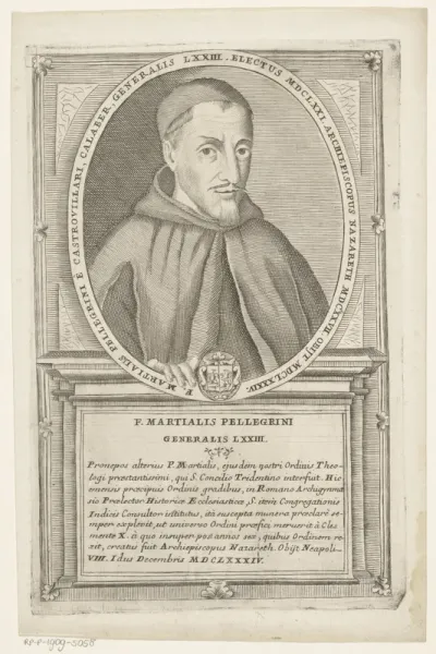 Portret van Marcial Pelegrini de Castrovilari, 73ste Minister Generaal van de franciscaner orde