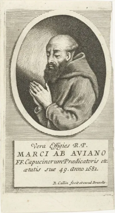 Portret van Marcus ab Aviano op 49-jarige leeftijd