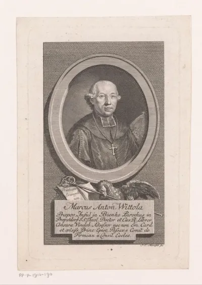 Portret van Marcus Anton Wittola