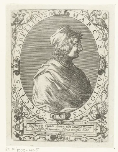 Portret van Marcus Antonius Sabellicus