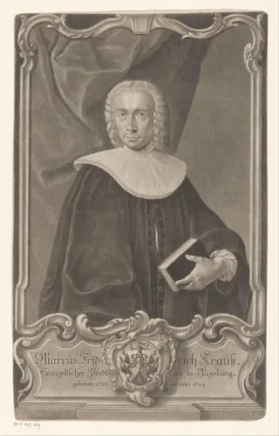 Portret van Marcus Friedrich Kraus