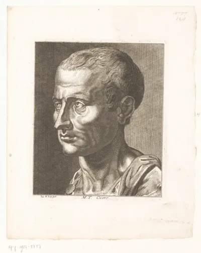 Portret van Marcus Tullius Cicero