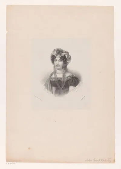 Portret van Marg. Gerard. Caan van Hoekenburg-Van Hoogstraten