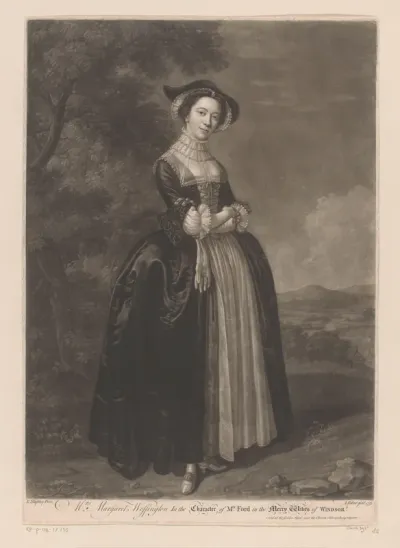 Portret van Margaret Woffington