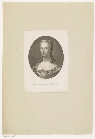 Portret van Margareta Klopstock
