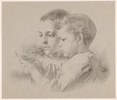 Portret van Margaretha Anna en Karel Antoon Visser