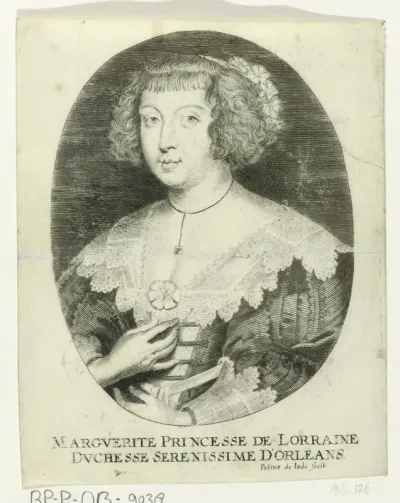 Portret van Margaretha van Lotharingen, gravin van Orléans