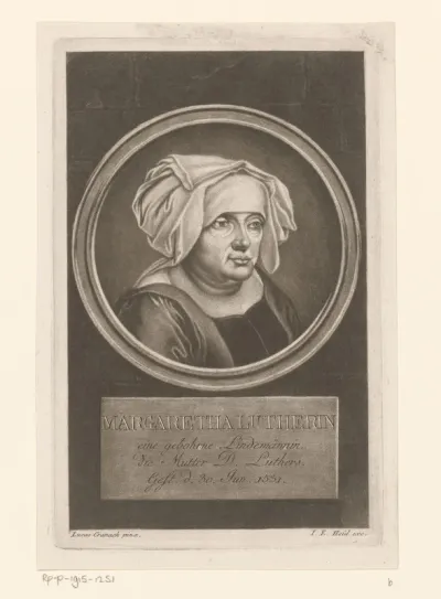Portret van Margarethe Luther