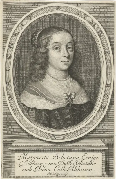 Portret van Margarita Schotanus, op 17-jarige leeftijd