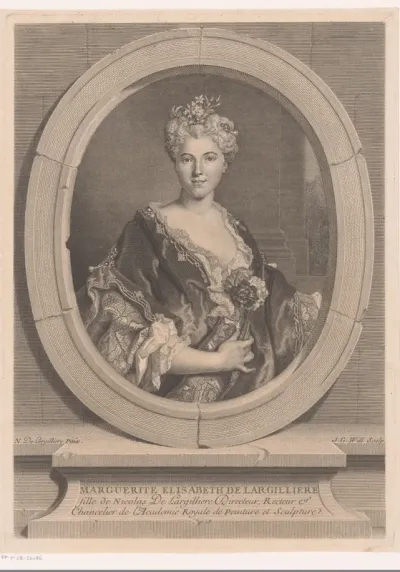 Portret van Marguerite-Élisabeth de Largillière