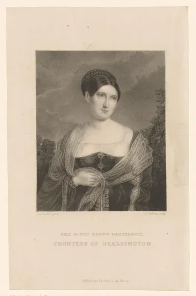 Portret van Marguerite Gardiner, gravin van Blessington
