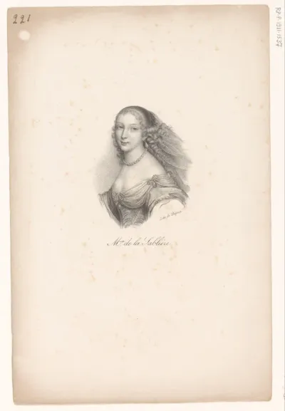 Portret van Marguerite Hessein de La Sablière