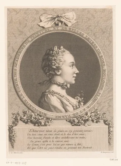 Portret van Marguerite Lecomte