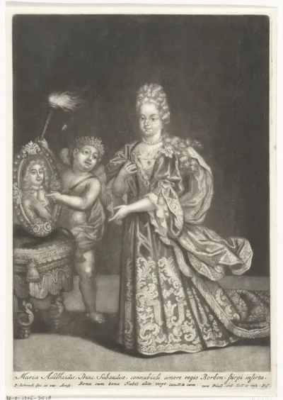 Portret van Maria Adelheid van Savoye, hertogin van Bourgondië