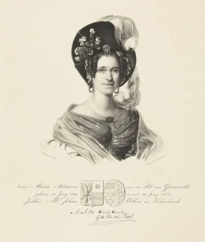 Portret van Maria Adriana van der Pot van Groeneveld