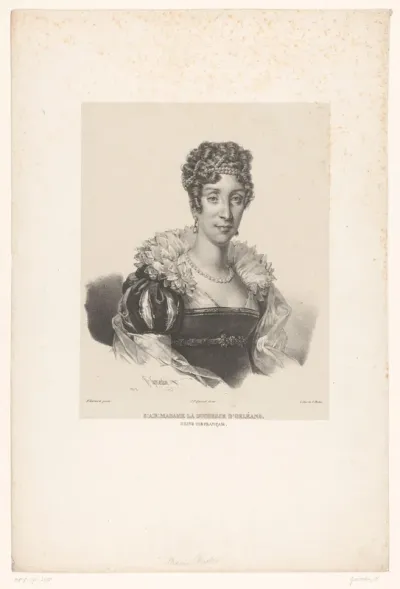 Portret van Maria Amalia van Bourbon-Sicilië