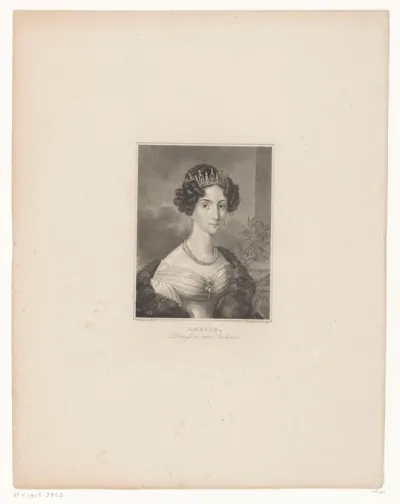 Portret van Maria Amalie van Saksen