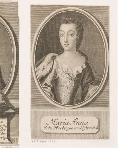Portret van Maria Anna, aartshertogin van Oostenrijk