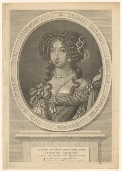 Portret van Maria Anna Christina van Beieren