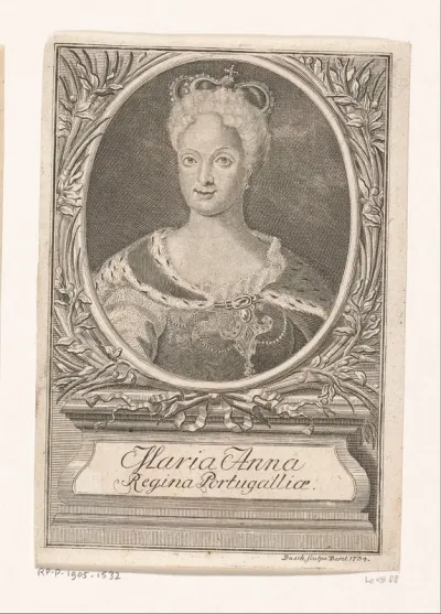 Portret van Maria Anna van Oostenrijk, koningin van Portugal
