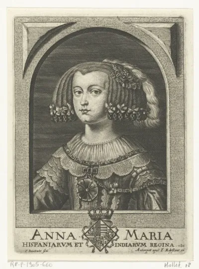 Portret van Maria Anna van Oostenrijk, Koningin van Spanje