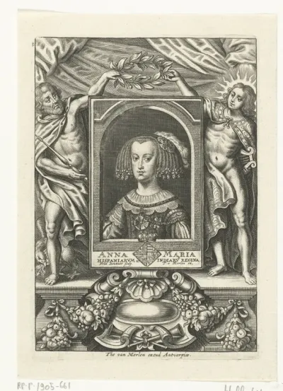Portret van Maria Anna van Oostenrijk