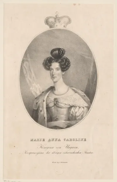 Portret van Maria Anna van Savoy, keizerin van Oostenrijk en koningin van Hongarije