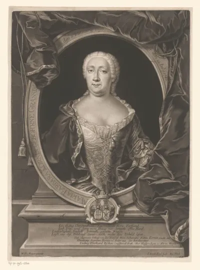 Portret van Maria Barbara Korn