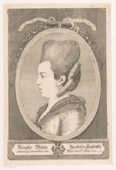 Portret van Maria Barbara Lindenfels