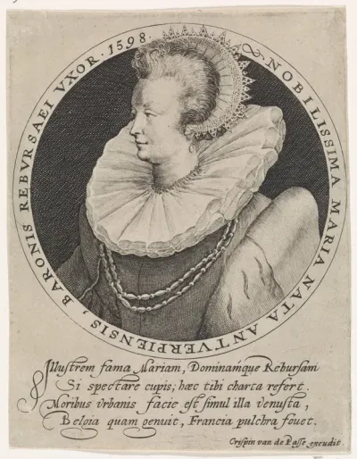 Portret van Maria, barones van Reboursay
