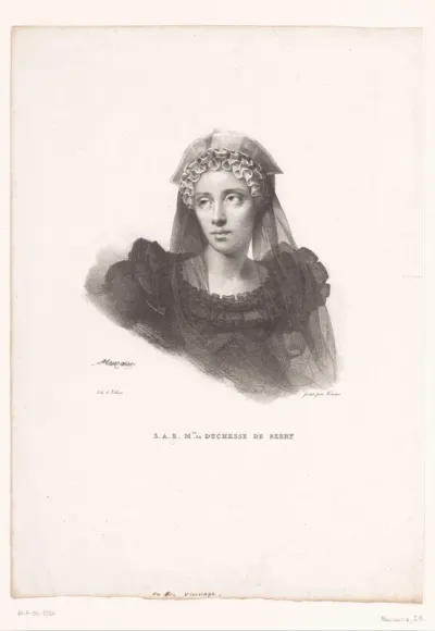 Portret van Maria Carolina van Bourbon-Sicilië, hertogin van Berry