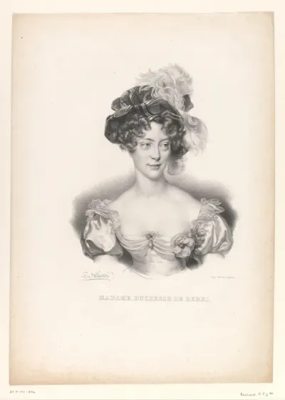 Portret van Maria Carolina van Bourbon-Sicilië