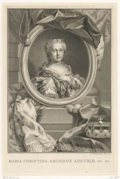 Portret van Maria Christine, aartshertogin van Oostenrijk