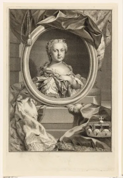 Portret van Maria Christine, aartshertogin van Oostenrijk