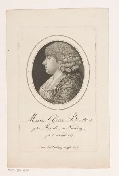 Portret van Maria Clara Beuttner