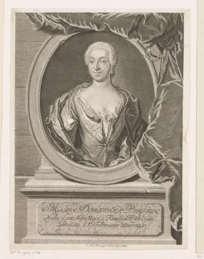 Portret van Maria Dorothea Pertsch