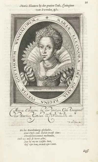 Portret van Maria Eleonora, koningin van Zweden