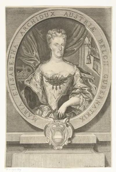Portret van Maria Elisabeth, aartshertogin van Oostenrijk