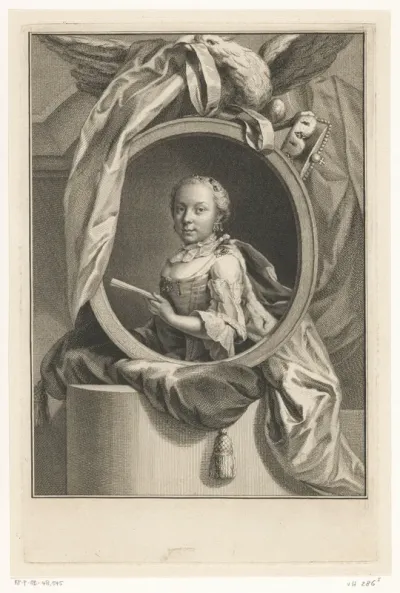 Portret van Maria Elisabeth Josepha, aartshertogin van Oostenrijk