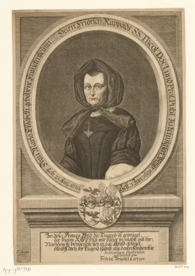 Portret van Maria Elisabeth Rappolt