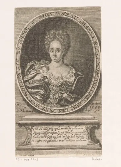 Portret van Maria Elisabeth Völcker
